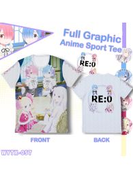 Re:Zero Double-sided Full Graphic T-shirt Re:Zero Double-sided Full Graphic T-shirt