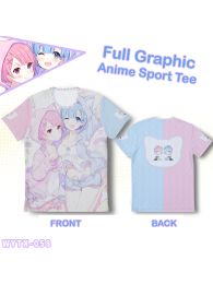 Re:Zero Double-sided Full Graphic T-shirt Re:Zero Double-sided Full Graphic T-shirt