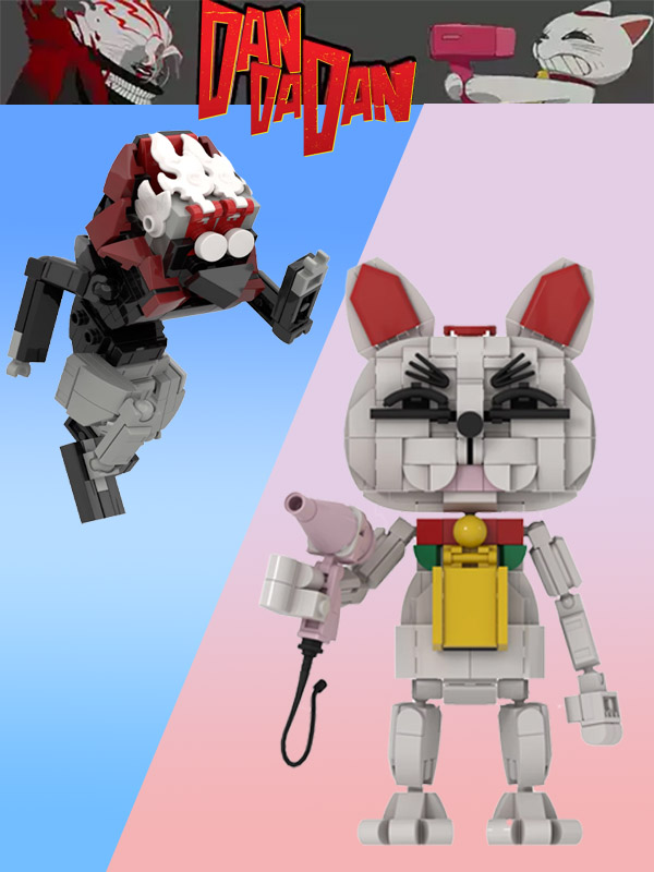 Dandadan Okarun and Turbo Granny Block Toy