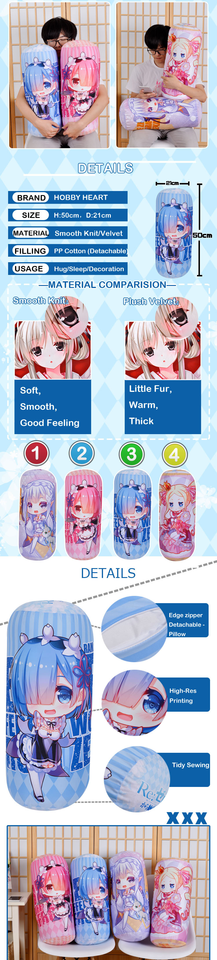 Anime Bloster Pillow